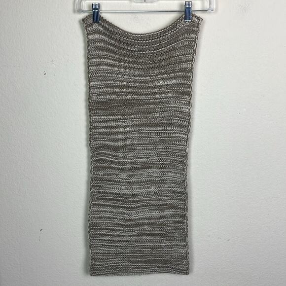 NWOT Unbranded Taupe/Brown Chunky Infinity Scarf - Picture 2 of 6